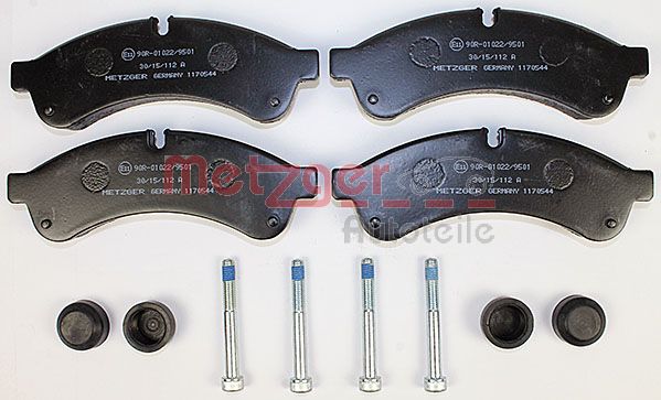 METZGER 1170544 Bremsbelagsatz, Scheibenbremse